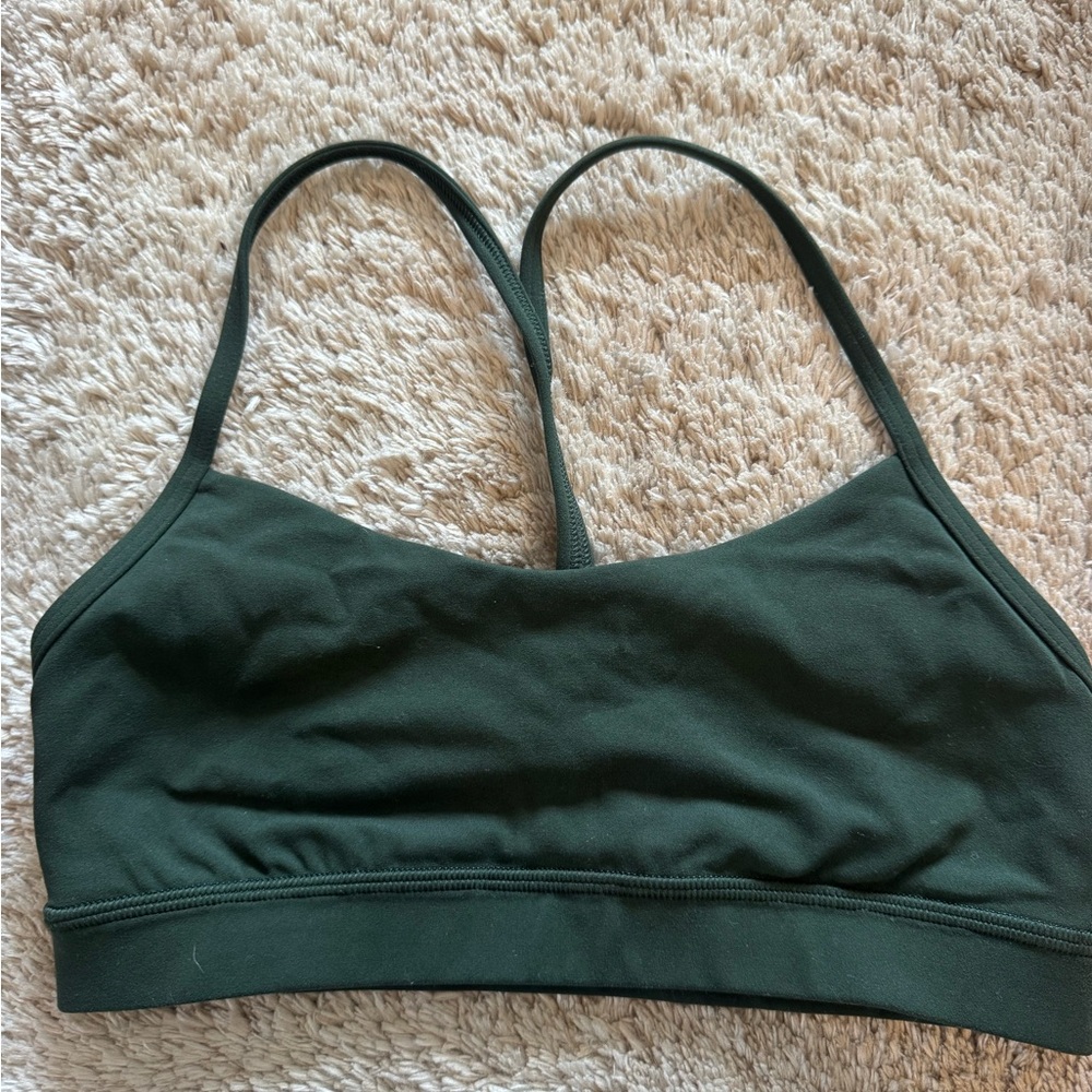 lululemon athletica Forest Green Seamless Sports Bra